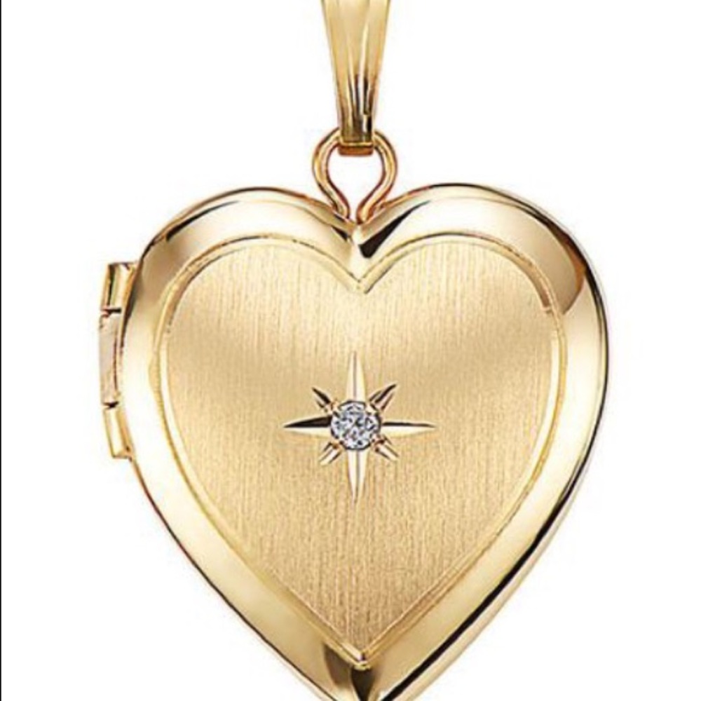 Heart Locket Solid 14K w/ Diamond Accent
NEW
